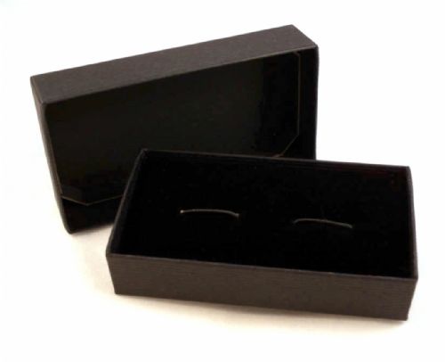 Boxed Set Rectangle Silver Cufflinks